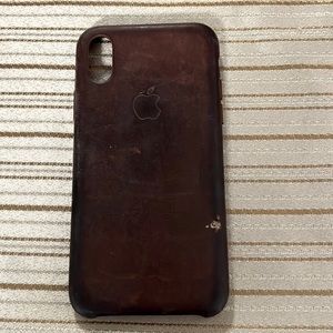 Apple iPhone XS case real leather